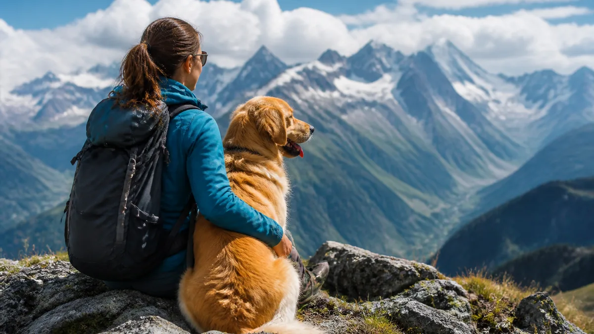 Harper Ellis resting at a mountain viewpoint above the clouds on a high Himalayan trail