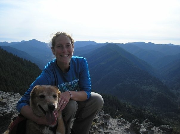 Me and Bear on the top of a mountain in 2009